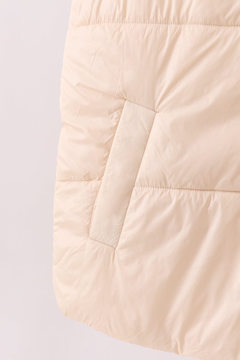 Cream mom&me puffer vest