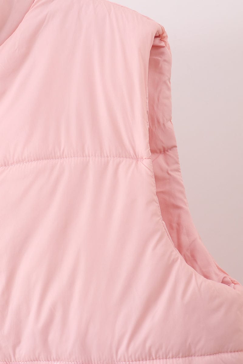 Pink mom&me puffer vest