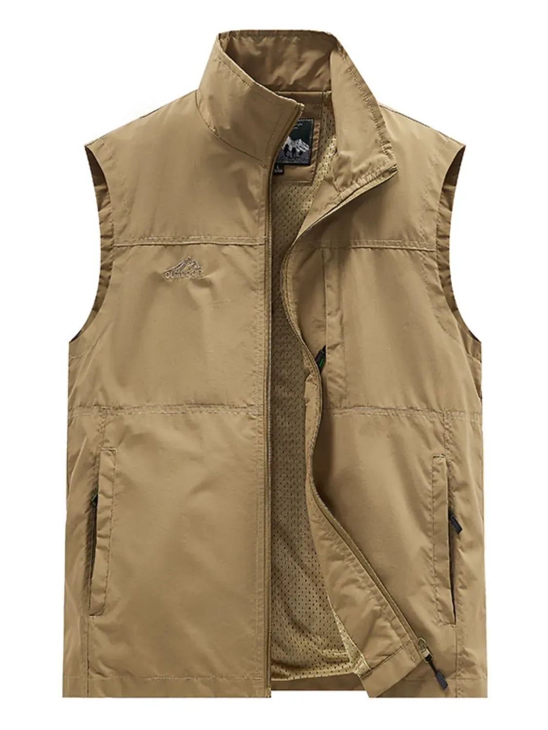Men's Plus Size Zip Up Vest