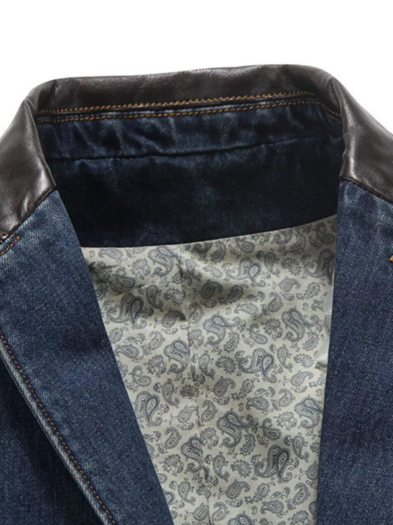 Men’s Plus Size Classic Denim Blazer