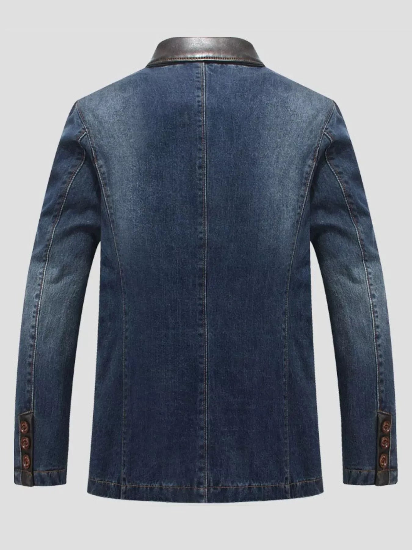 Men’s Plus Size Classic Denim Blazer