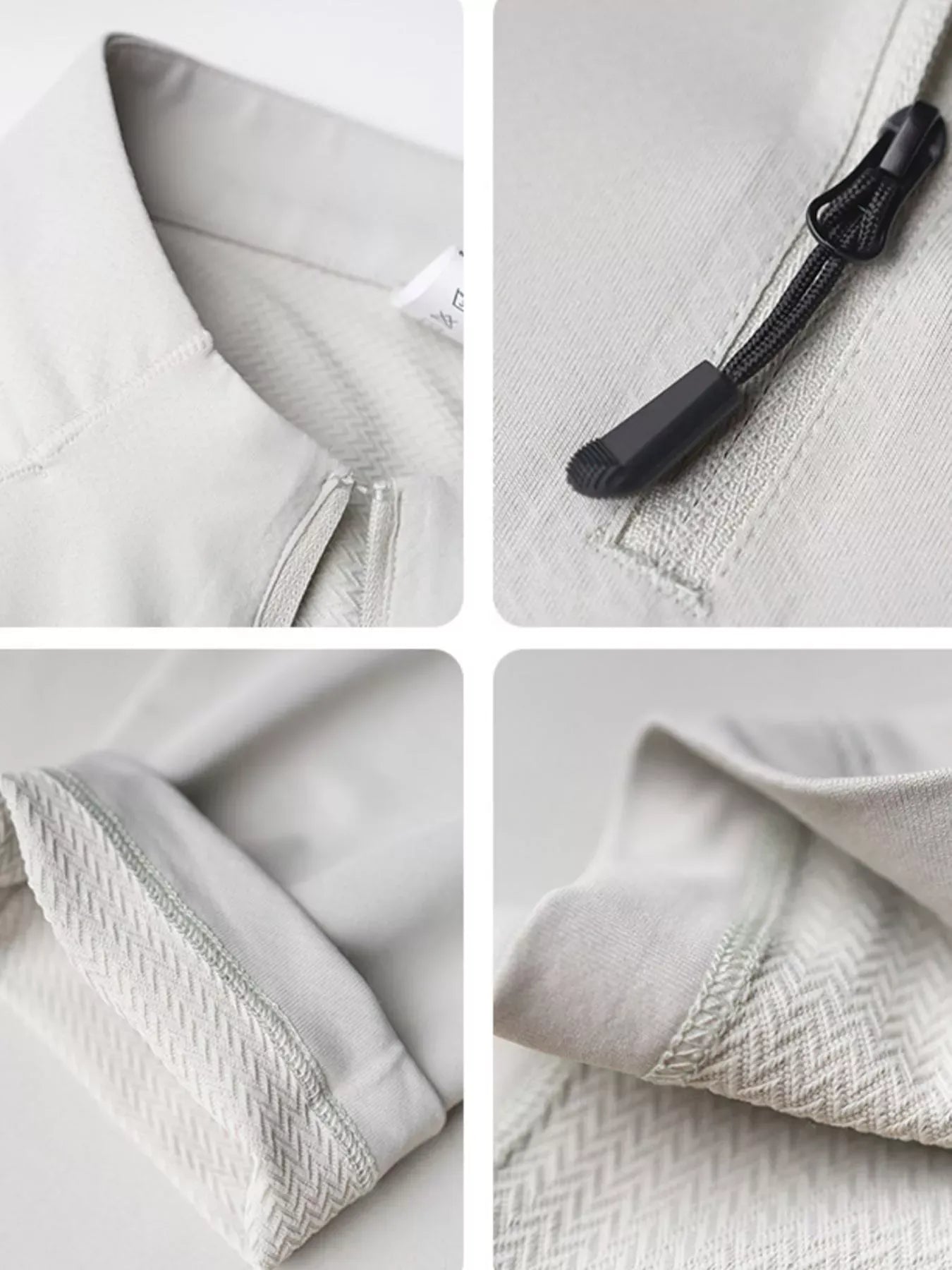 Men's Plus Size Performance Long Sleeve Active T-Shirt with Zipper