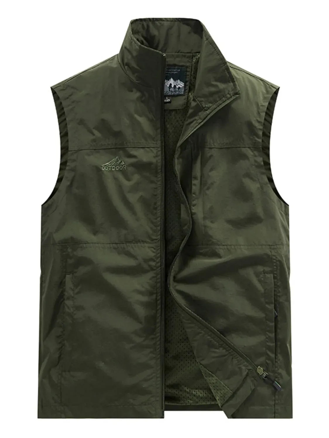 Men's Plus Size Zip Up Vest