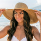 Scallop Edge Bow Accent Sunhat