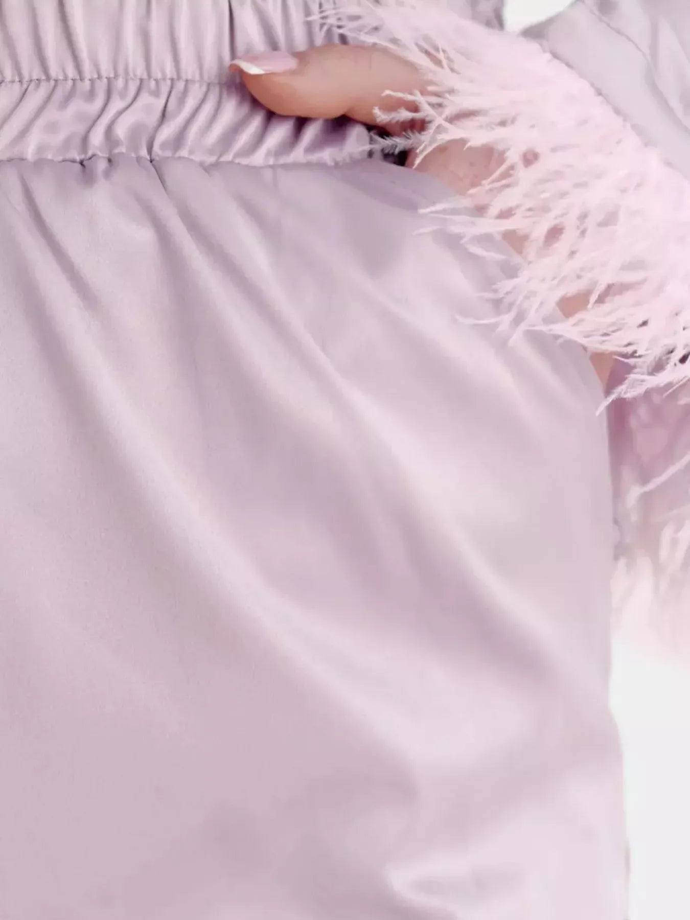 Silky Button Up Top and Pants Lounge Set