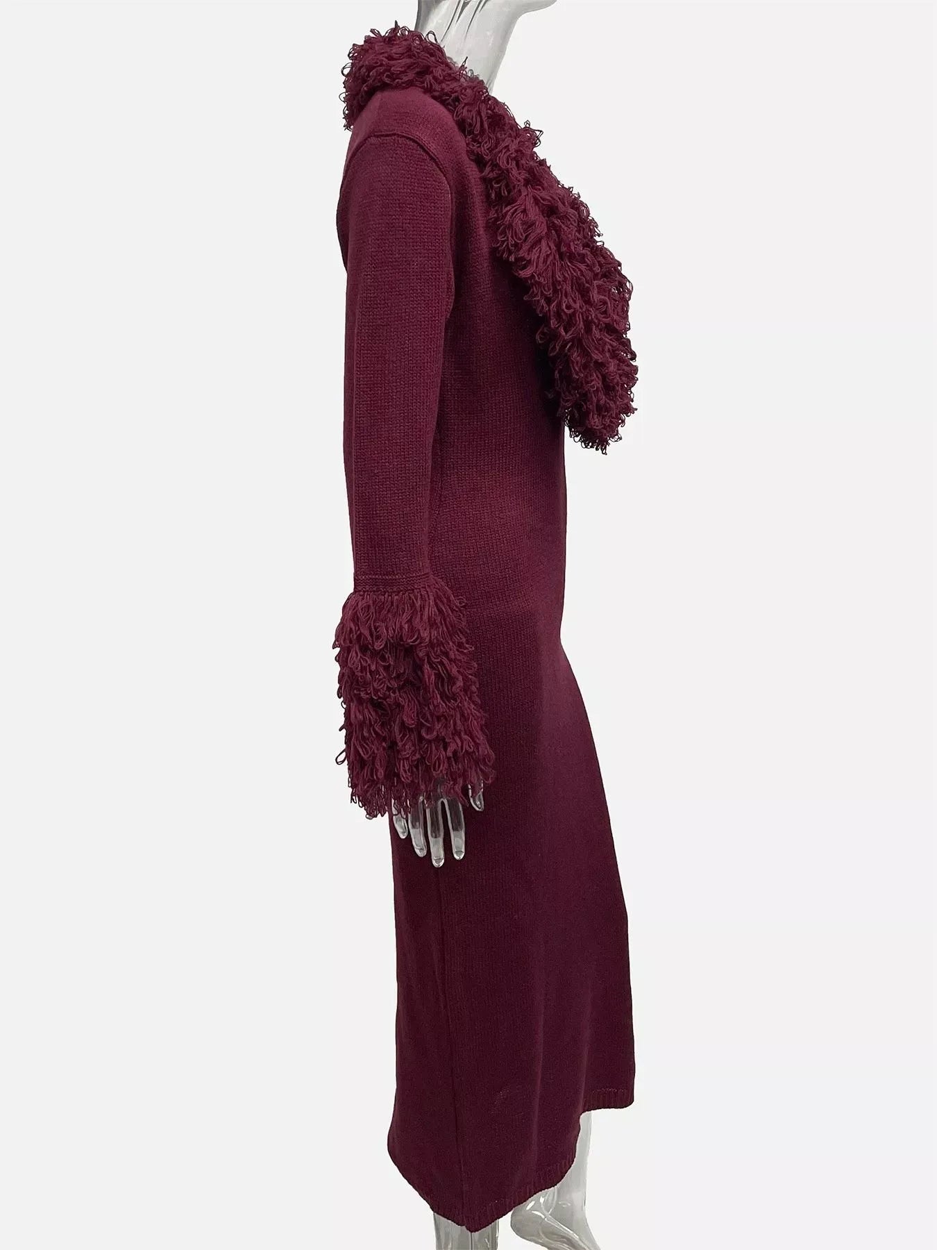 Statement Fringe Bodycon Sweater Dress