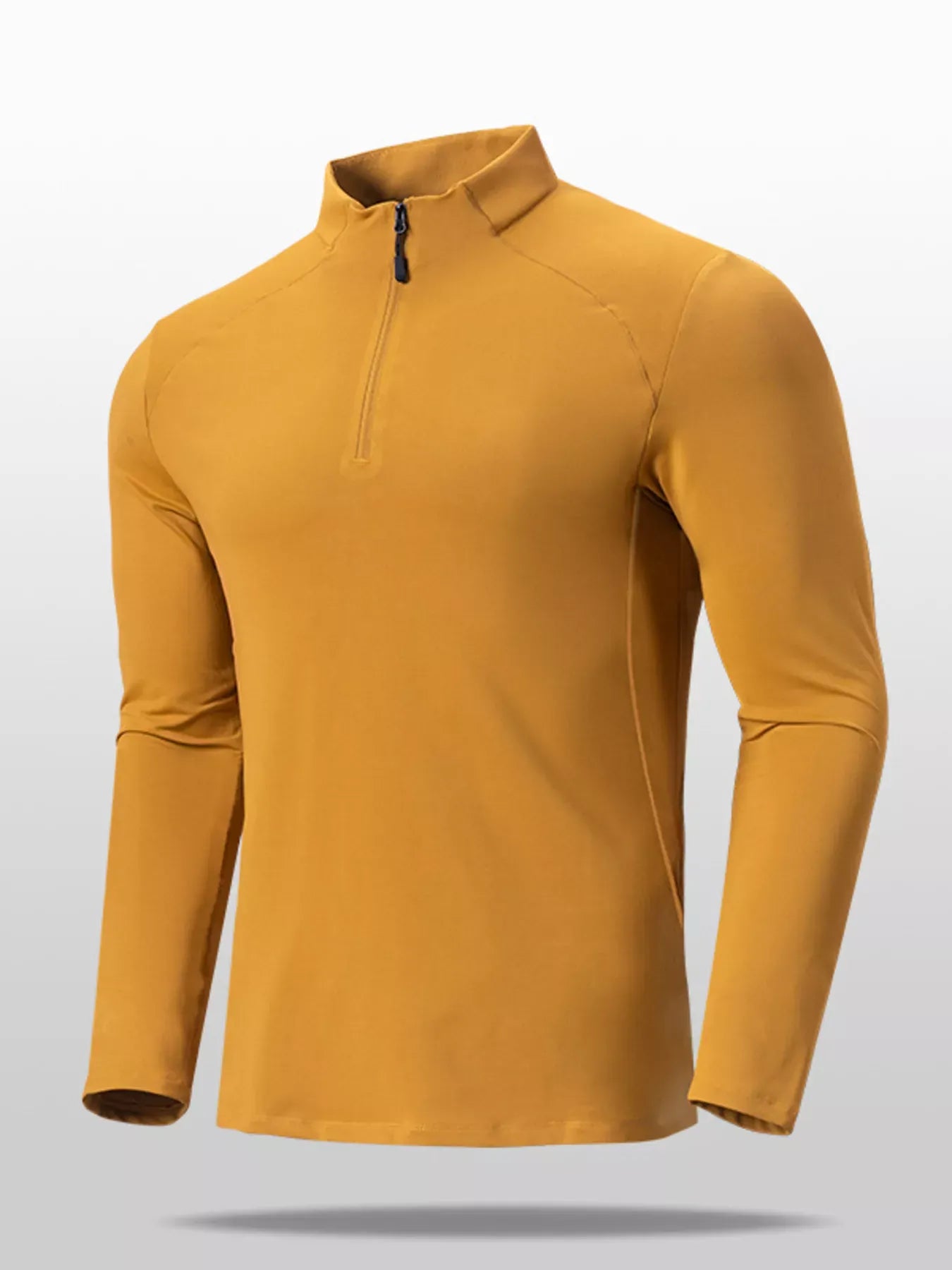 Men's Plus Size Performance Long Sleeve Active T-Shirt with Zipper