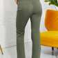 Zenana Clementine Full Size High-Rise Bootcut Jeans in Olive