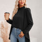 Long Puff Sleeve High-Low Blouse