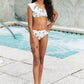 Marina West Swim Float On Asymmetric Neck Two-Piece Set in Daisy Cream