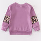 Purple leopard blessed mommy & me top